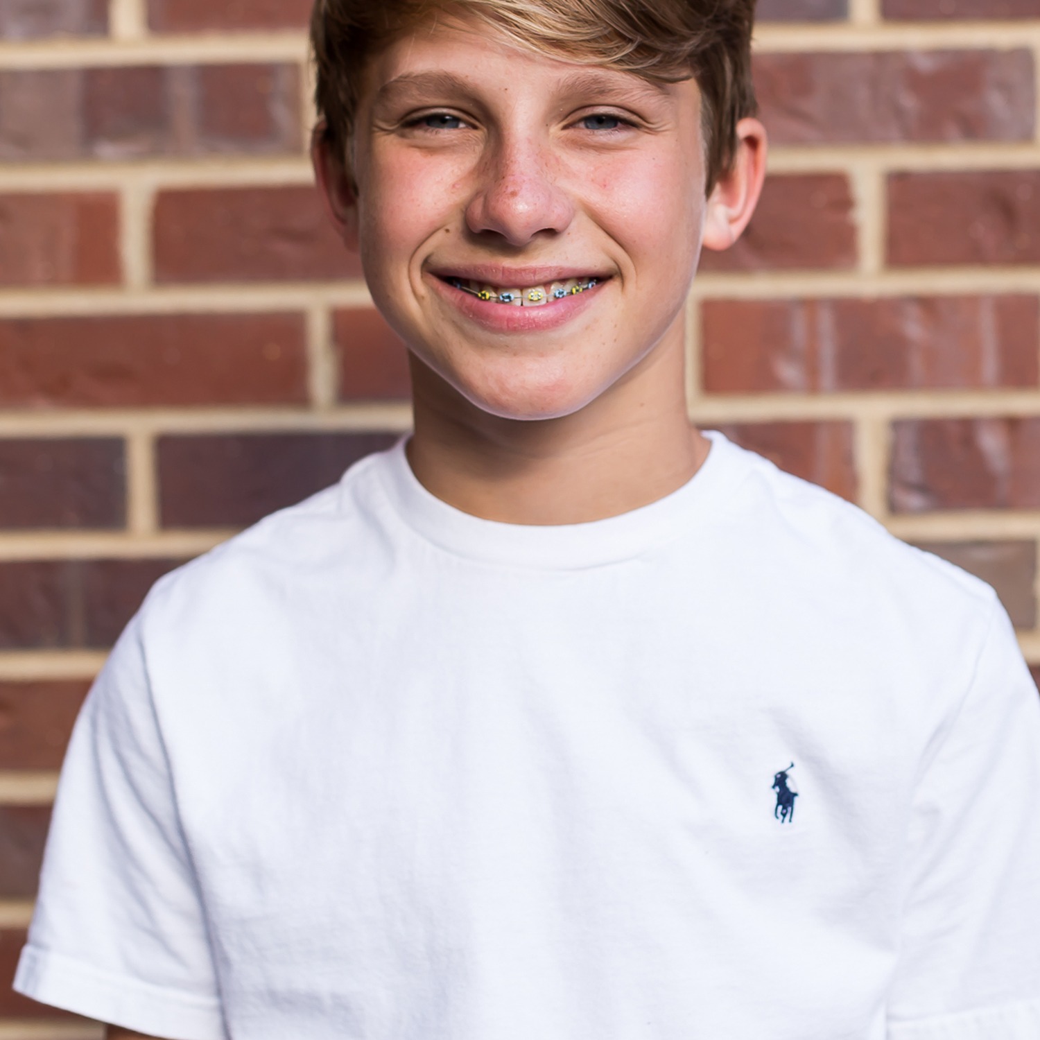 Smiling Teen with Braces
