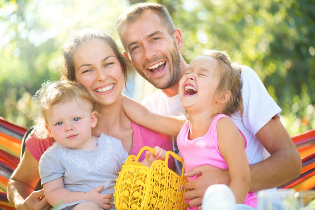 family laughing