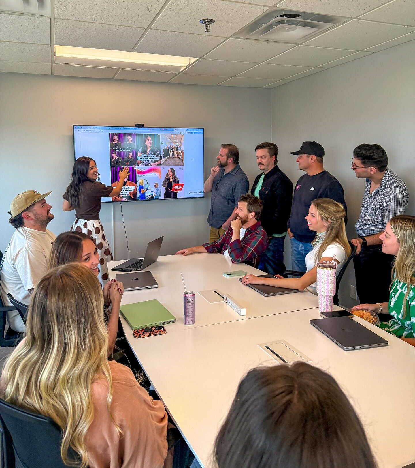 team meeting lunch and learn photo